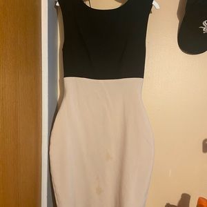 BLACK AND PINK ZARA DRESS
